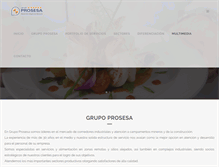 Tablet Screenshot of grupoprosesa.com